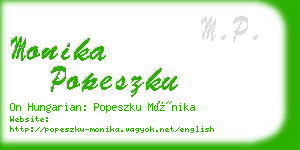 monika popeszku business card